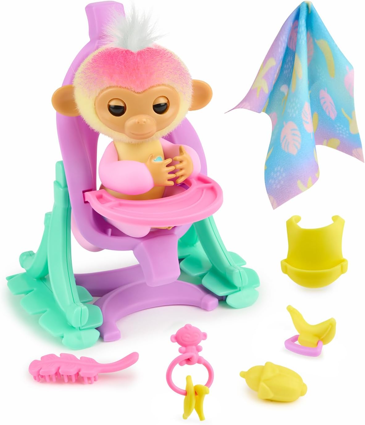 Juego interactivo de bebé mono para bebé 2 en 1