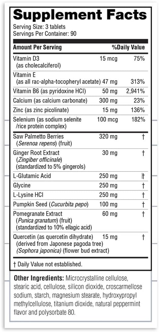 Suplemento La fórmula para la próstata con Saw Palmetto  270