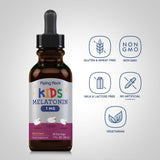 Melatonina Líquida para Niños Piping Rock 1mg, 3 Botellas