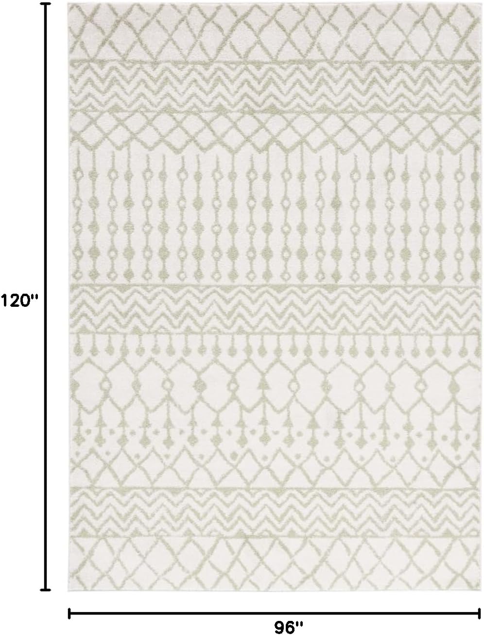 Alfombra Área Tulum - Diseño Boho Marroquí, Fácil Cuidado, TUL270G