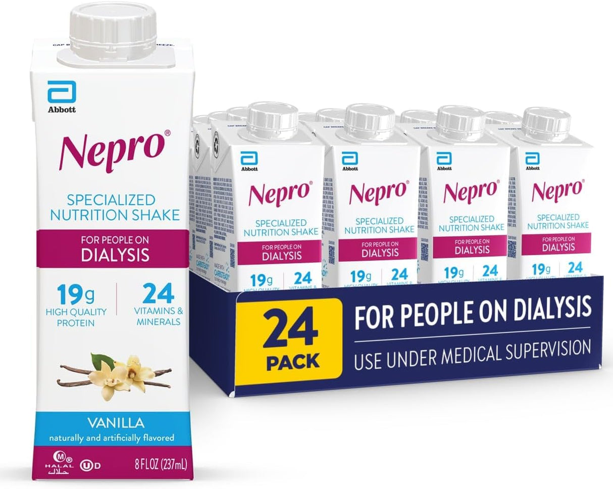 Nepro Batido de Nutrición para Diálisis 19g Proteína 420 Cal 8oz x24