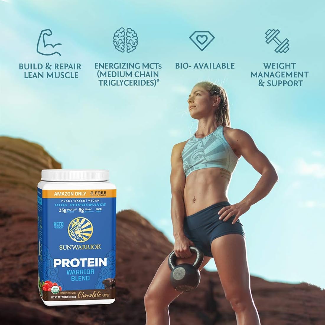 Suplementos Alimenticios Proteína vegana en polvo con BCAA