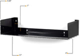 Estantería flotante Wallniture Bali, set de 3, metal, almacenamiento