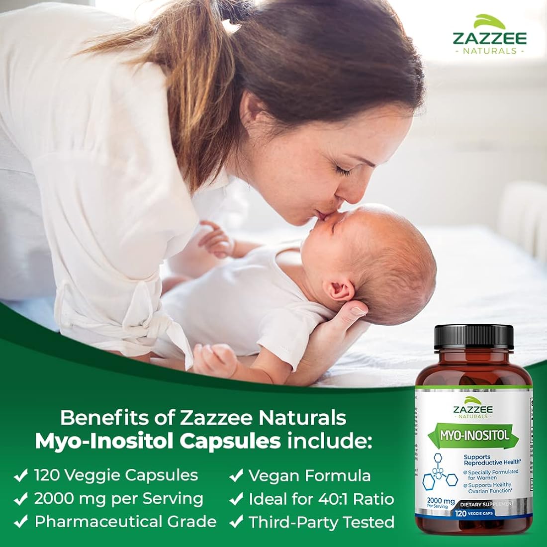 Suplemento Myo-Inositol para SOP 120 cápsulas vegetarianas