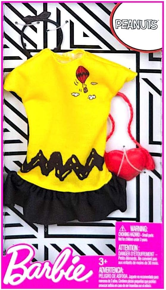 Ropa Barbie: Disfraz de Charlie Brown Peanuts + 2 Accesorios