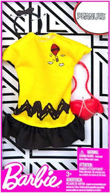 Ropa Barbie: Disfraz de Charlie Brown Peanuts + 2 Accesorios
