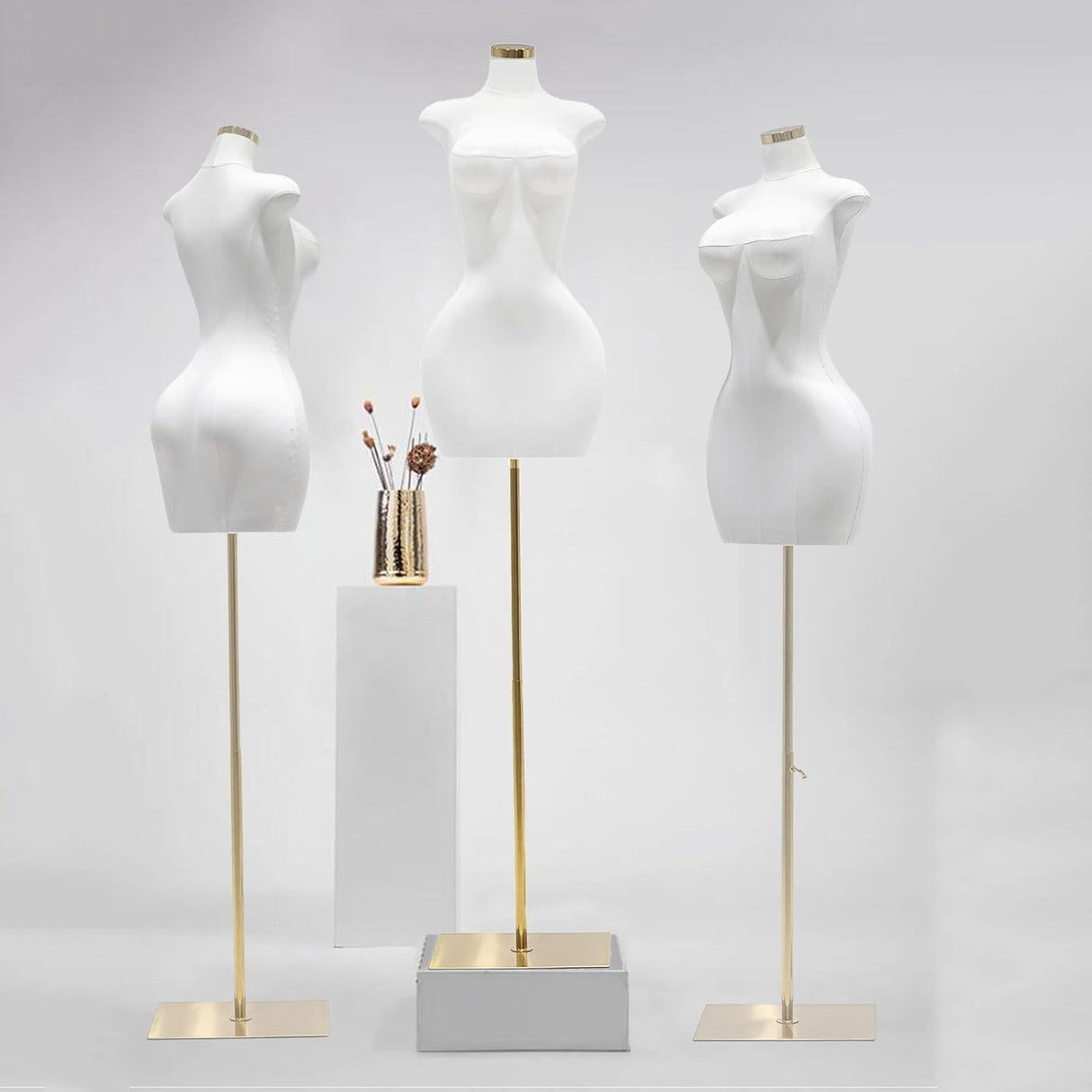 Maniquí Torso Ajustable Plumpy 61-76.8, Base Metálica