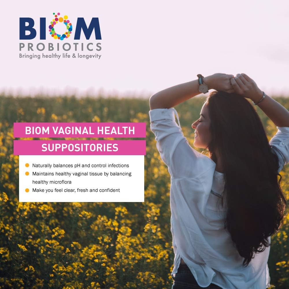 Supositorio probiótico vaginal Biom: pH vaginal natural