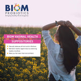 Supositorio probiótico vaginal Biom: pH vaginal natural