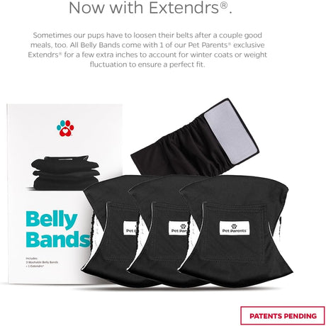 Pet Parents Bandas lavable absorción para perros machos