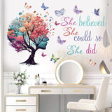 Vinilo Decorativo She Believed She Could - Inspirador Murales