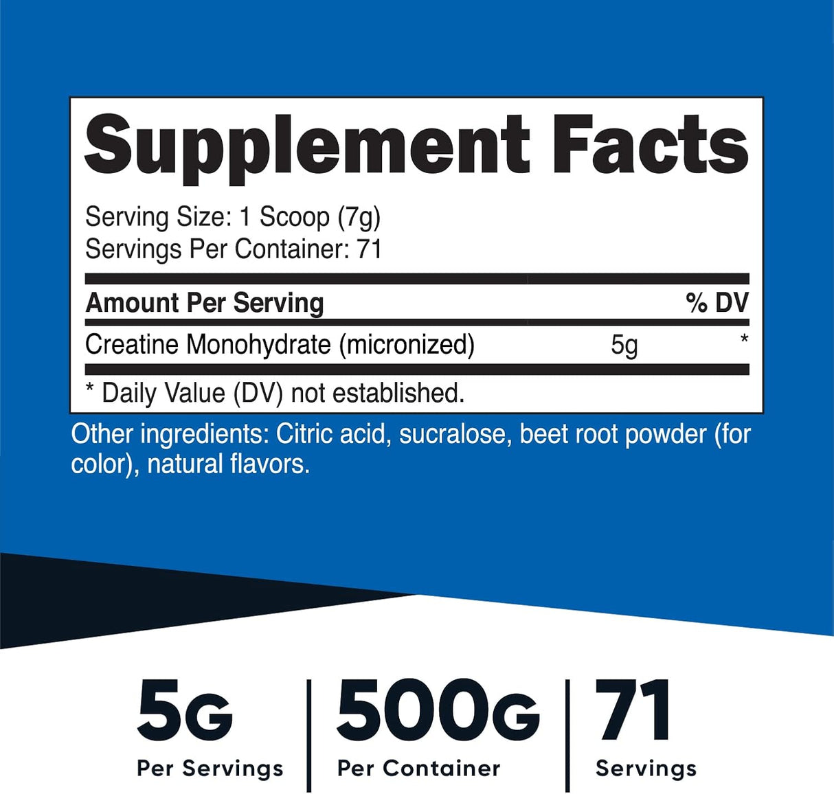 Suplementos Alimenticios  Monohidrato de creatina en polvo