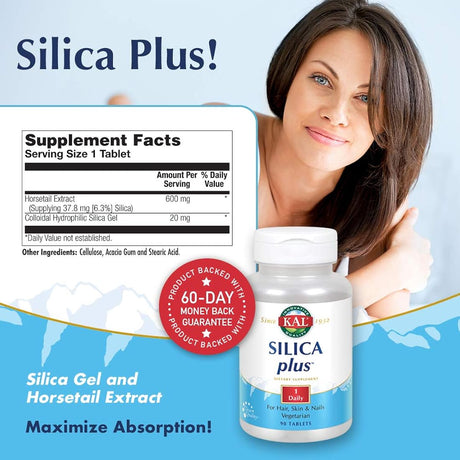 Suplementos  Silica Plus Tablets 90 unidades