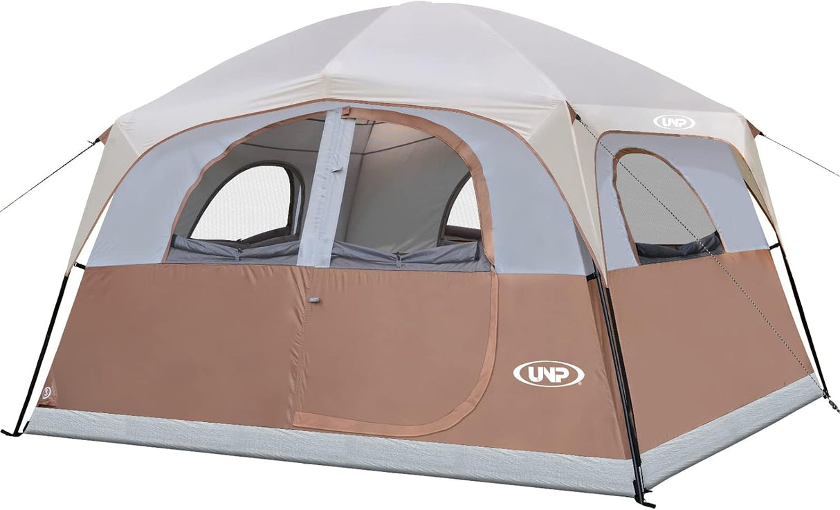 Tienda UNP: Carpa familiar 6 personas, impermeable y fácil montaje