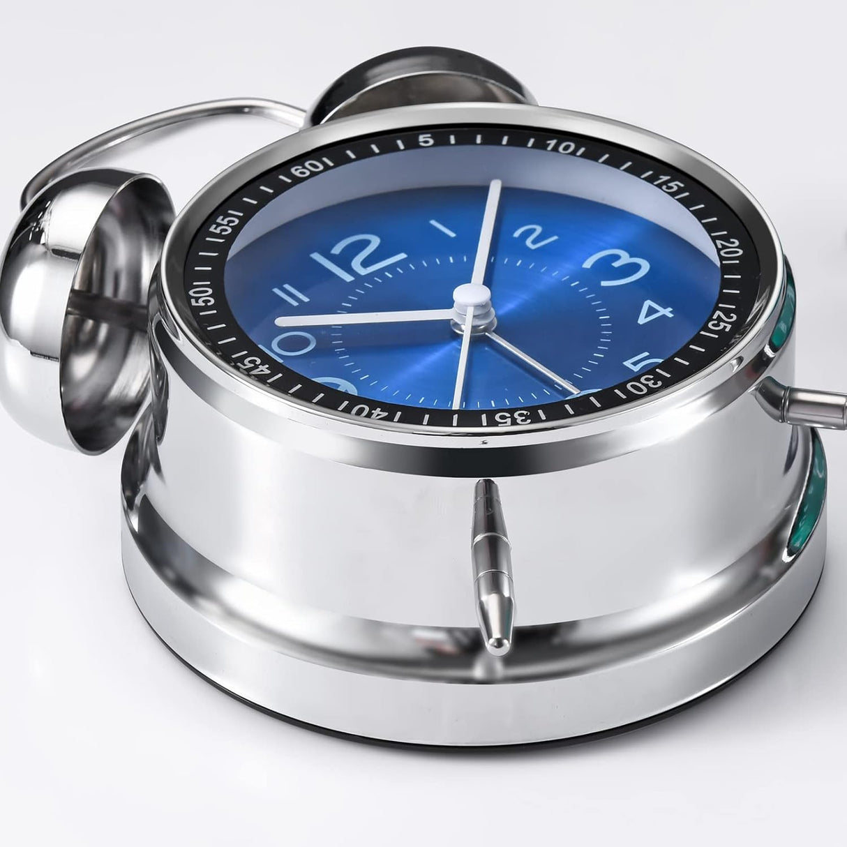 Reloj Despertador Retro para Dormilones, 4" Silencioso Analógico