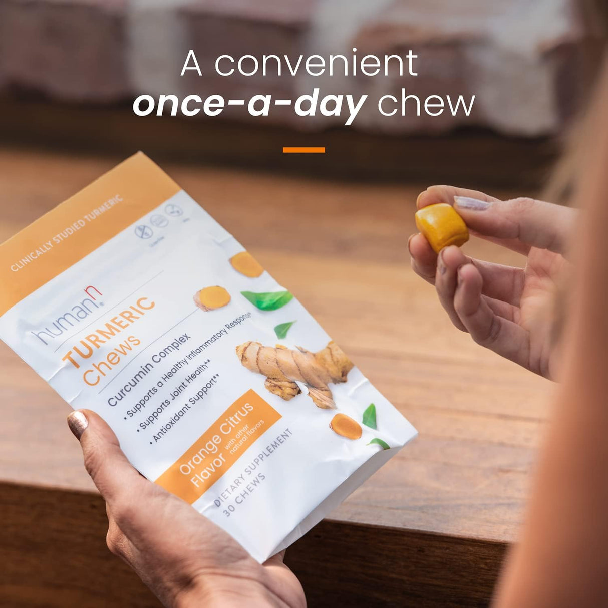 Suplemento masticable de curcumina de alta absorción