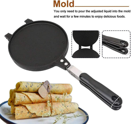 Máquina de Waffles Doble, Antiadherente, 6.7in, para Cocinar