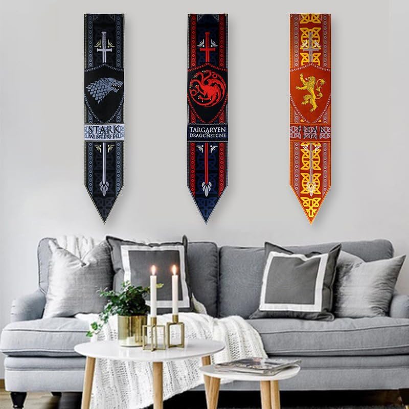 "Bandera Casa Targaryen Juego de Tronos 167x33CM"