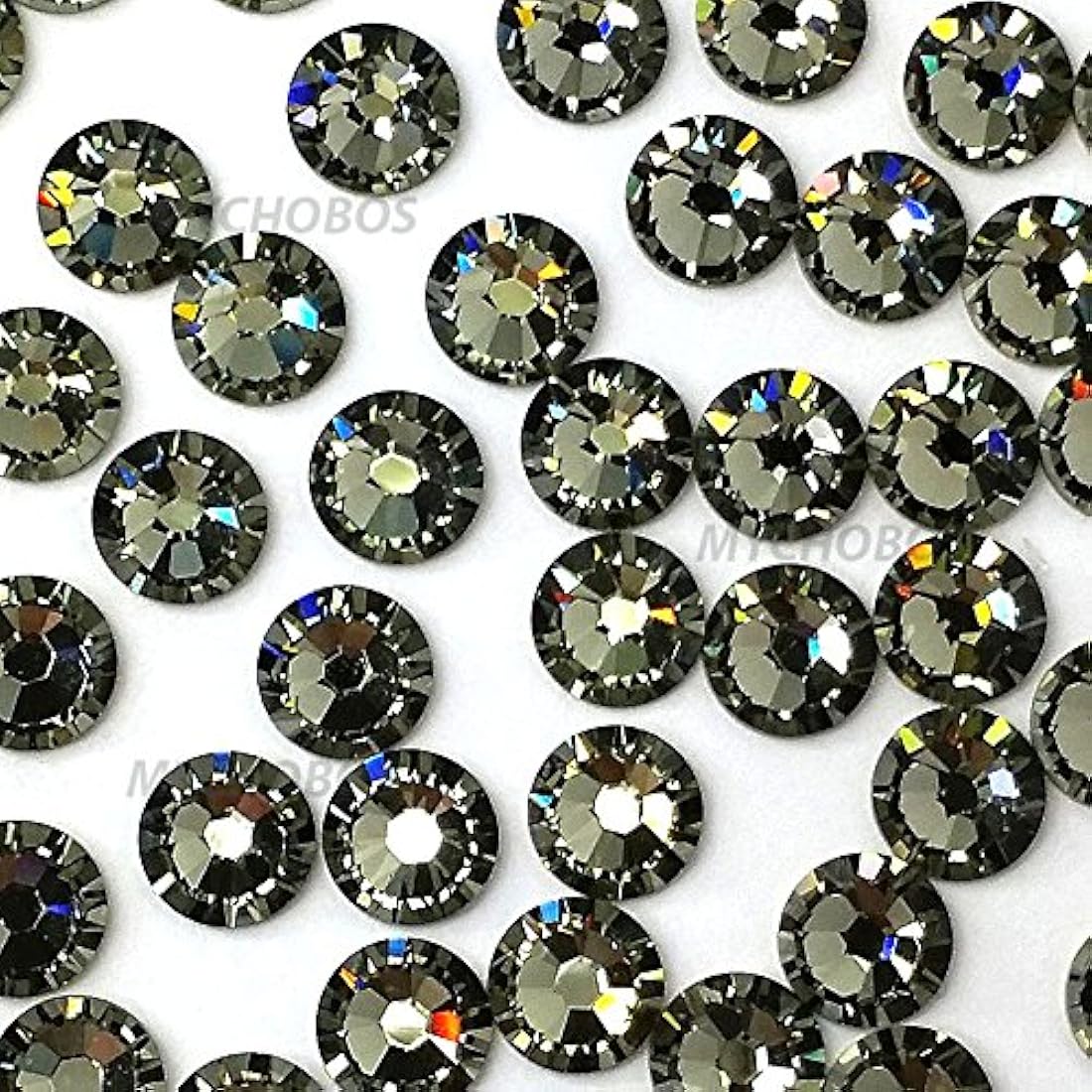 144 piezas de diamantes negros (215) Swarovski 2058