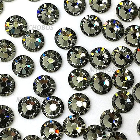 144 piezas de diamantes negros (215) Swarovski 2058