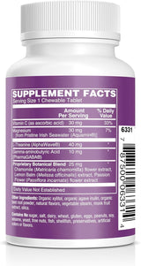 Kids Magnesium Chewables - Sin Azúcar, Sin Melatonina, Apoyo y Concentración