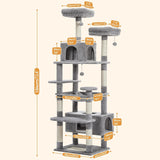 Árbol para Gatos PAWZ Road 72 con Rascadores y Condos