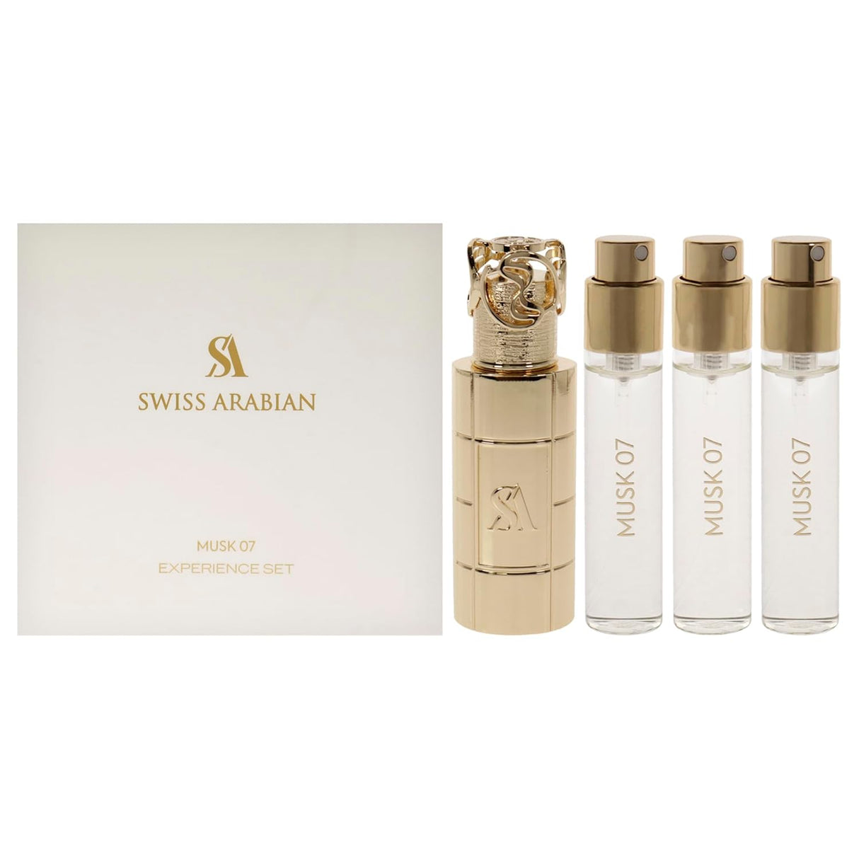 Set de Regalo Unisex, Perfumes Musk 07, Estuche Metálico