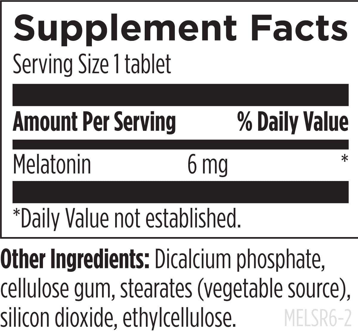 Suplemento de Melatonina SRT, Designs for Health, 6mg, 60 Tab.