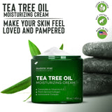 Crema hidratante facial de aceite de árbol de té MAJESTIC