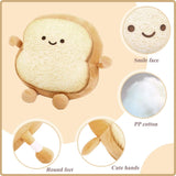 Peluche de pan tostado de comida divertida