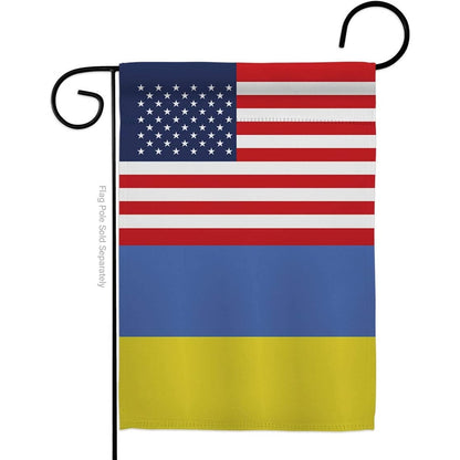 Bandera de la amistad de Ucrania, Estados Unidos de 13x18.5