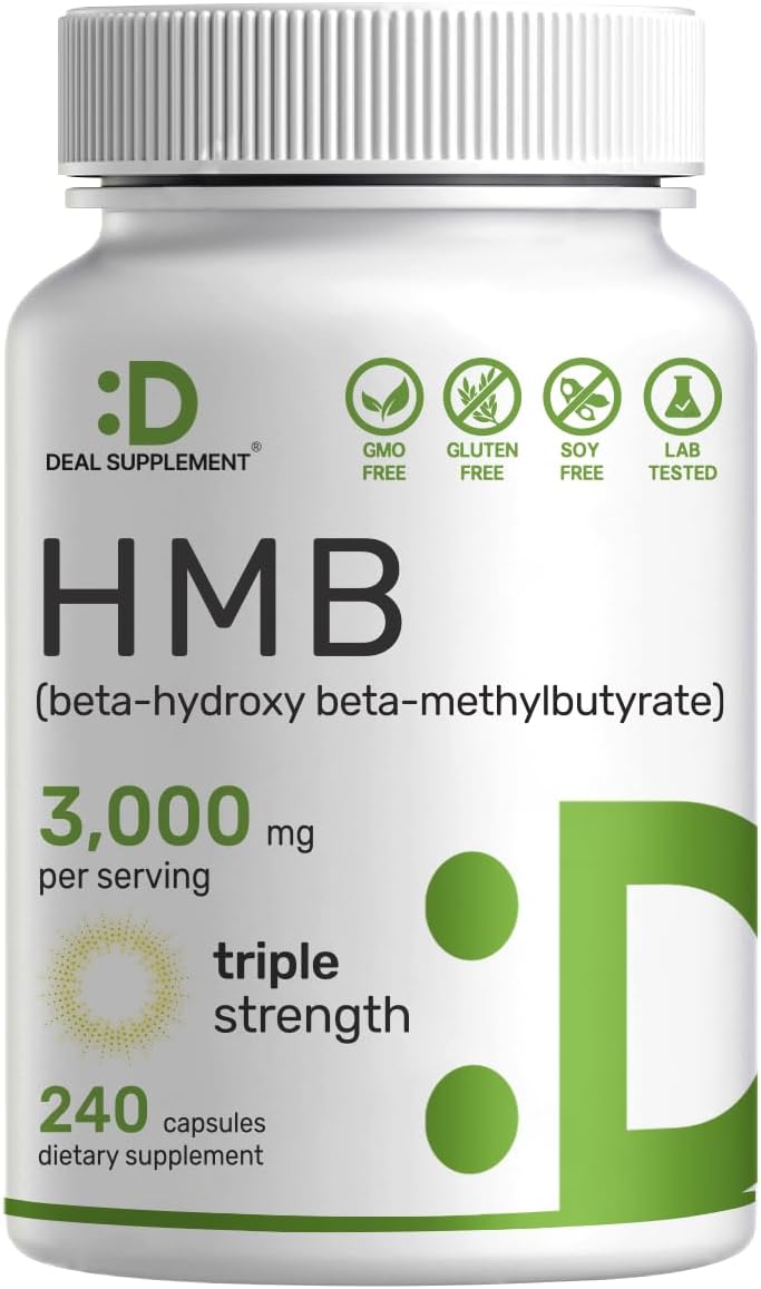 Suplementos HMB ultra fuertes 240 cápsulas DEAL SUPPLEMENT