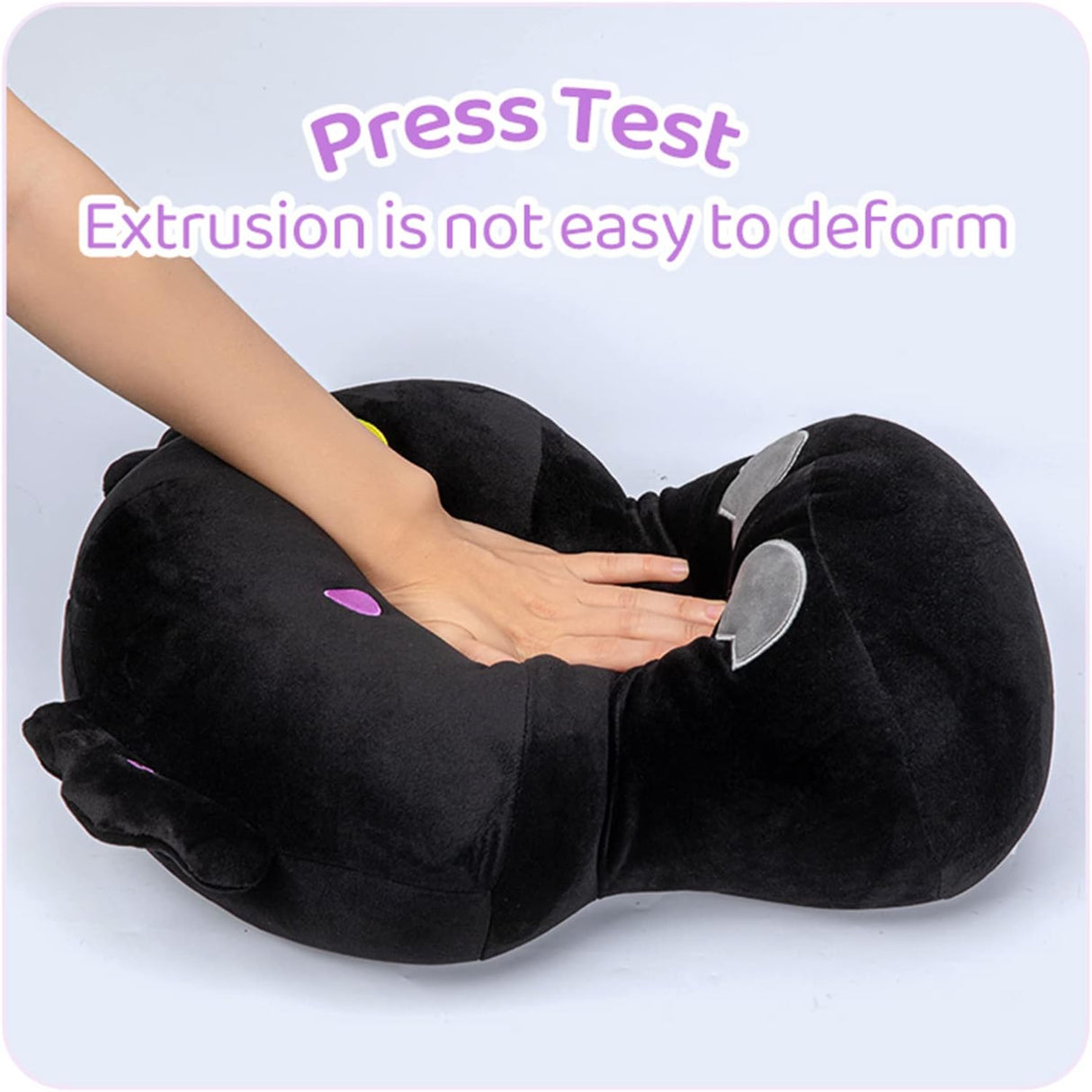 Peluche de hongos linda almohada de peluche de axolote negro