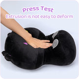 Peluche de hongos linda almohada de peluche de axolote negro