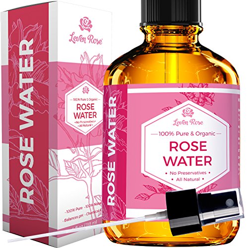 Tónico facial de agua de rosas, 100% puro, marroquí natural