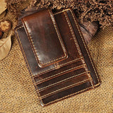 Le'aokuu - Billetera para tarjetas crédito con imán y clip