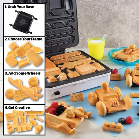 Waffle Maker Auto Body Shop - Placas Removibles y Antiadherente