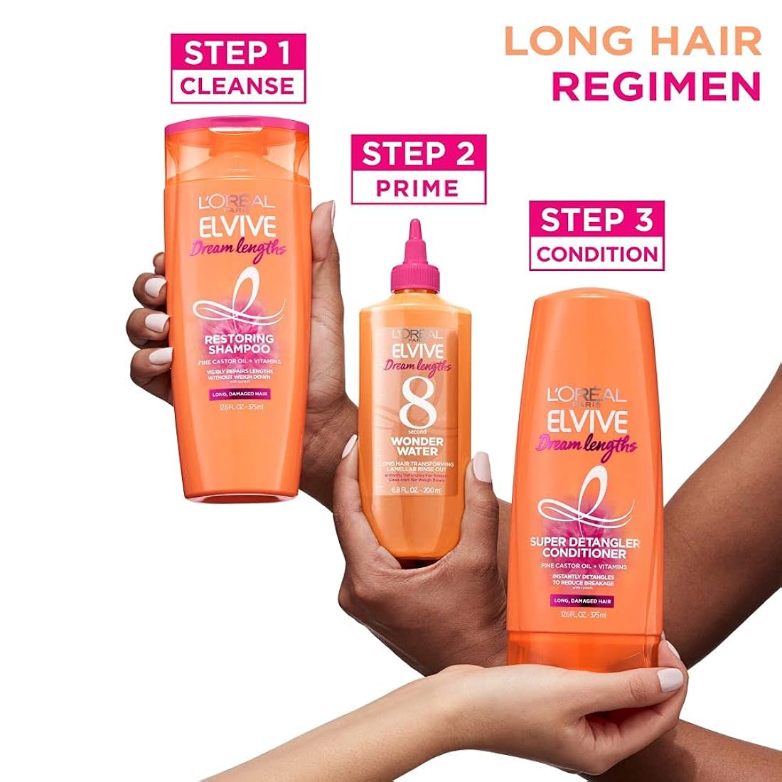 Shampoos y Acondicionadores para cabello largo y dañado