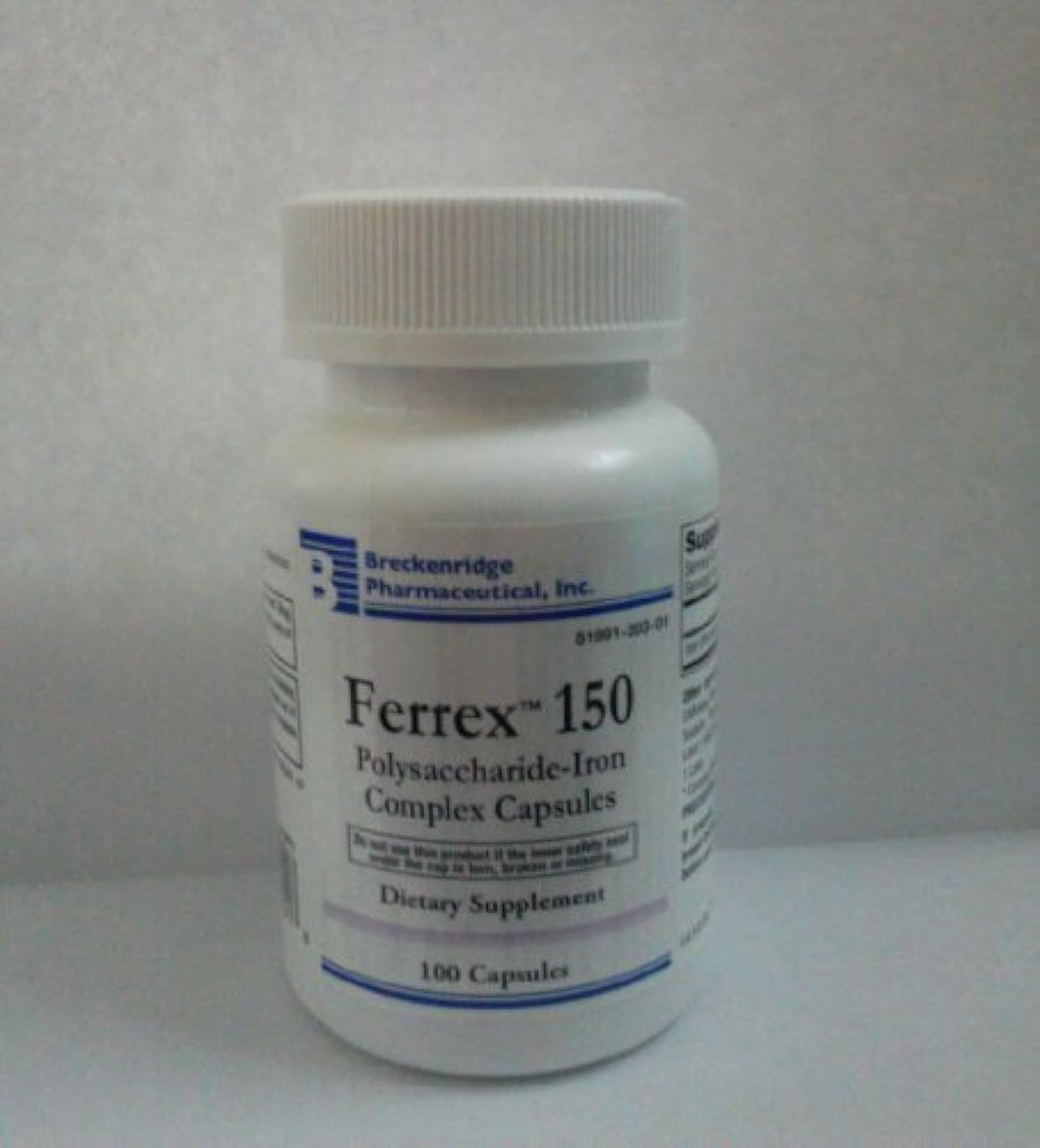Suplemento Ferrex de hierro de polisacárido 100 unidades