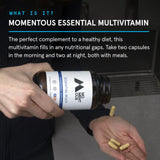 Multivitamínico Esencial Momentous - Completo para Atletas 30 Serv.