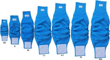 Pañales envolventes reusables perros machos, Negro + gris + azul lago