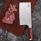 DENGJIA Cuchillo de chef chino forjado con hoja de acero