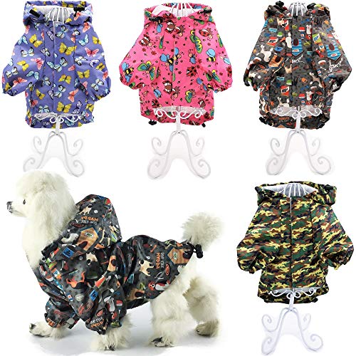 Chubasquero impermeable con capucha para perros y gatos pequeños