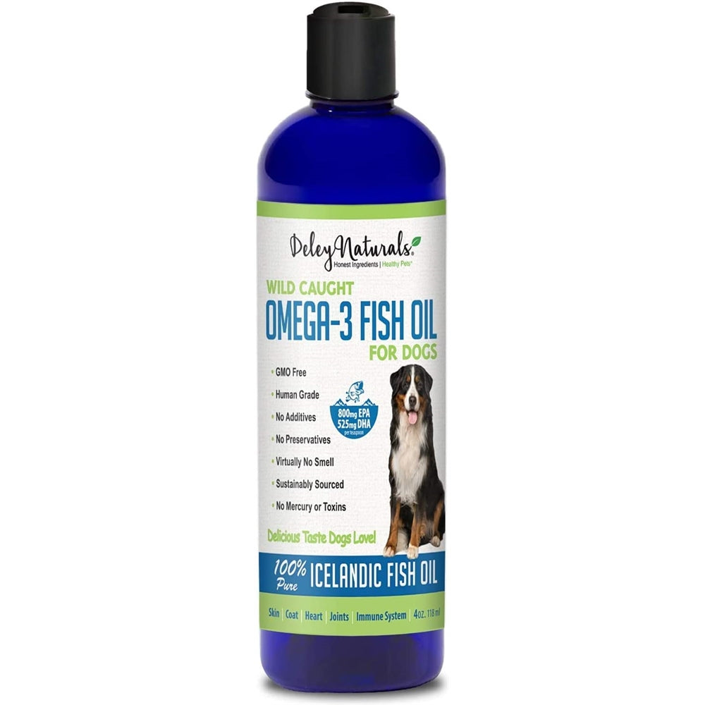 Vitaminas Aceite de pescado capturado salvaje para perros