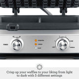 Waffle Maker Breville 4 Rebanadas, 12.25x12.25x5.75 Pulgadas