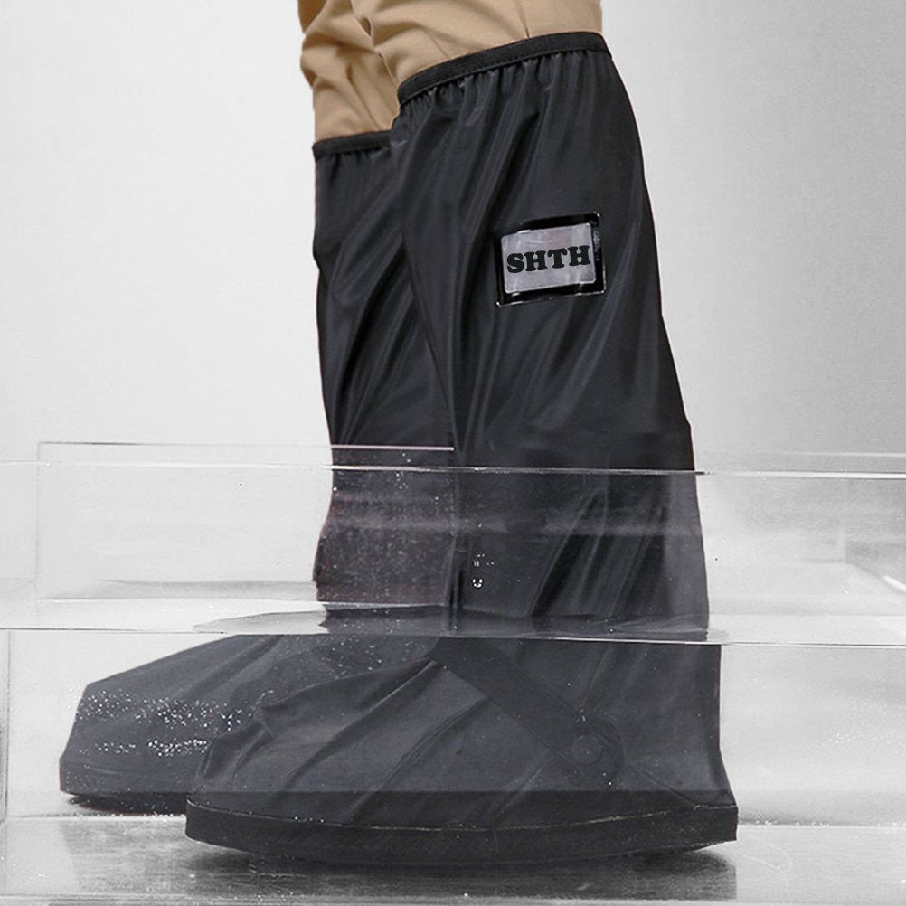 USHTH Funda impermeable negra para botas de lluvia