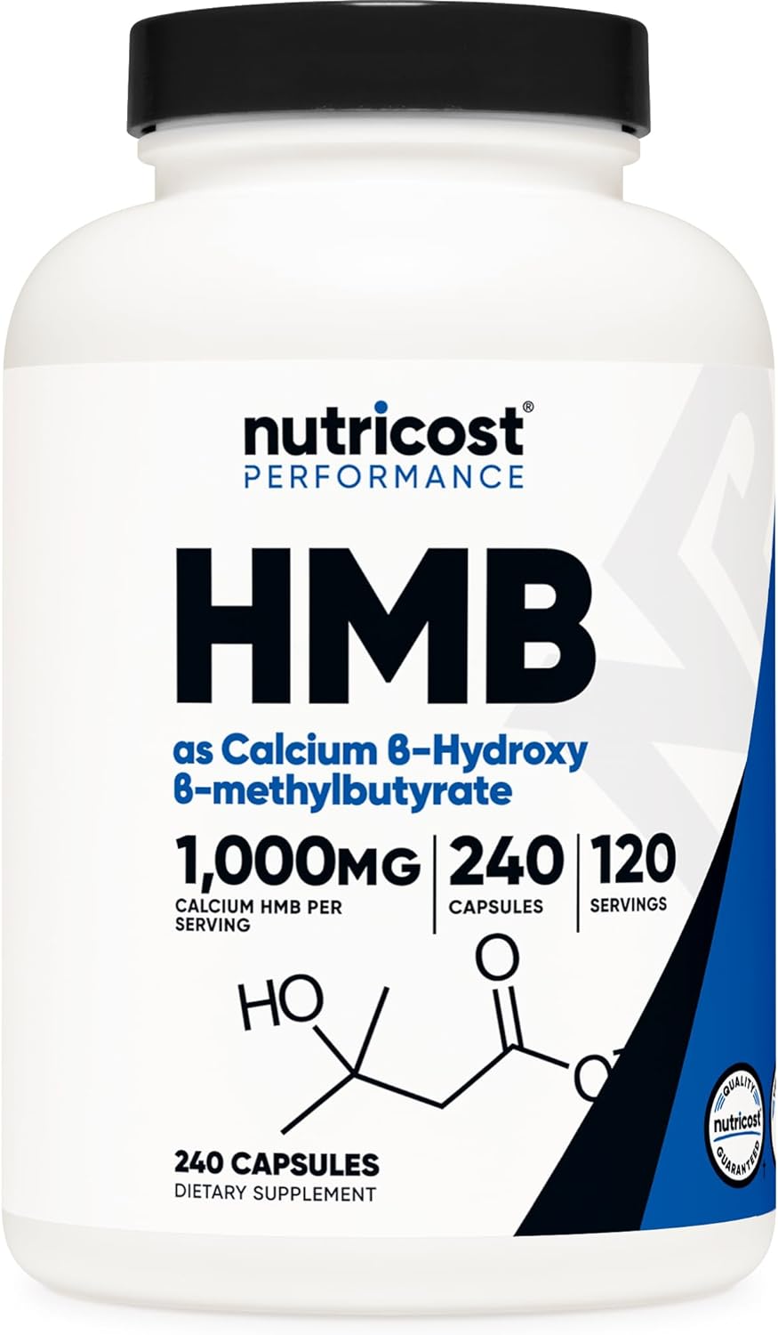 HMB 1000 mg 240 cápsulas, 500 mg/cápsula, 120 porciones