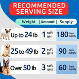 Vitaminas 3 para perros 180 cápsulas blandas de aceite entes