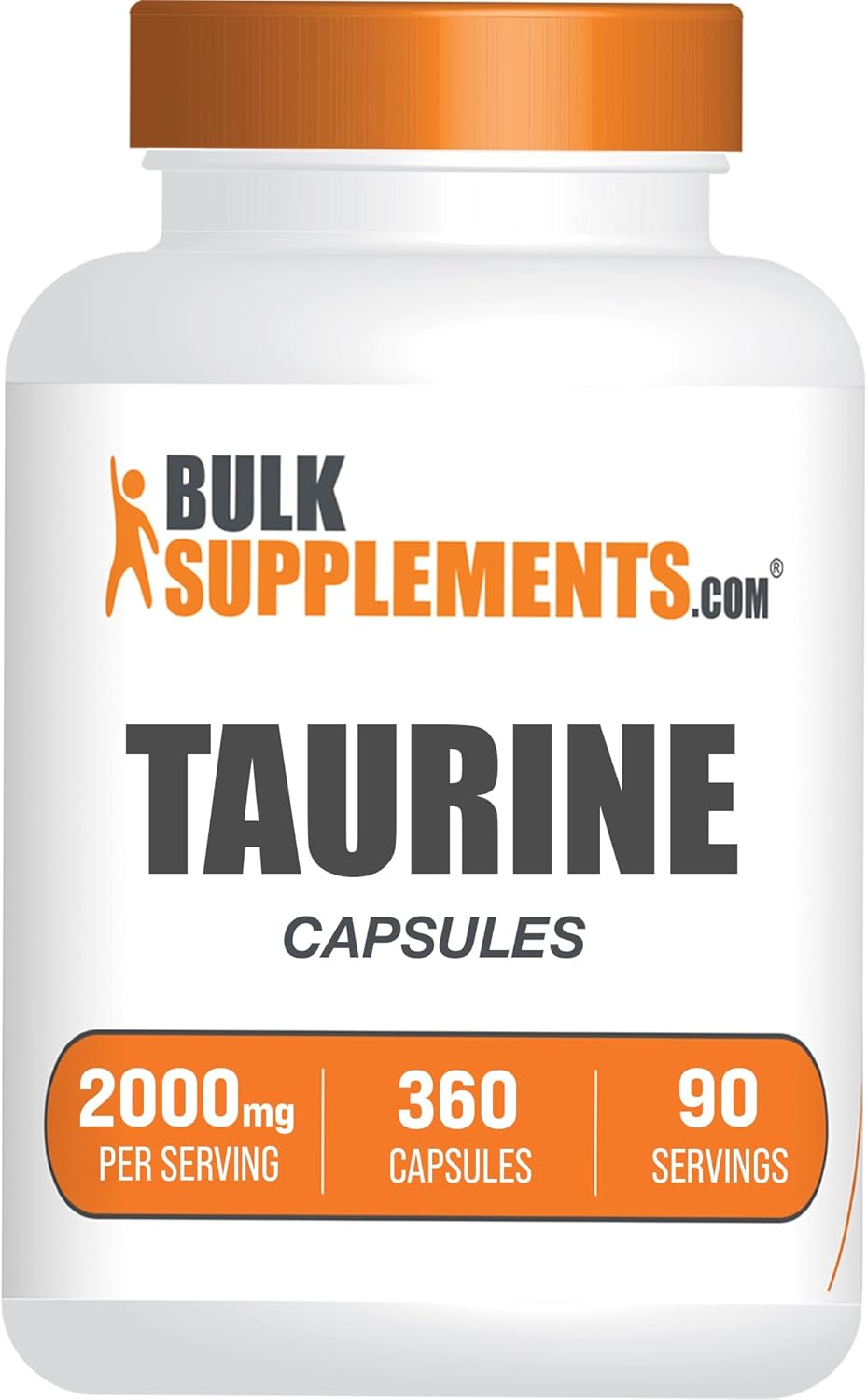 Suplementos Cápsulas de taurina 400 cápsulas de gelatina