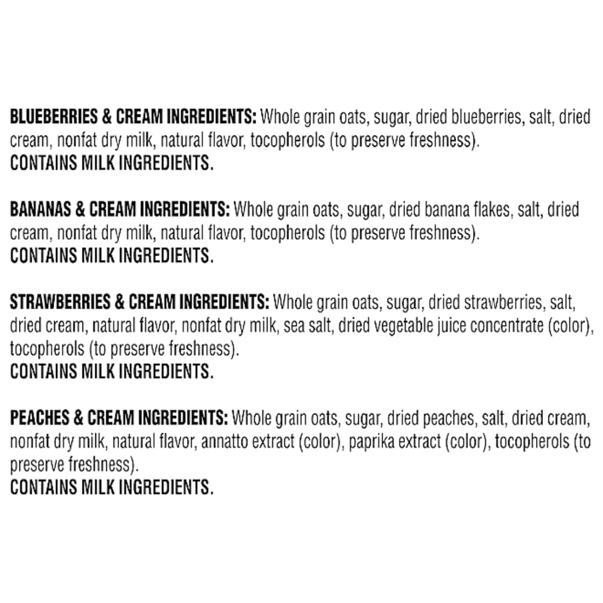 Avena Instantánea Quaker, Variedad de Frutas, 40 Paquetes